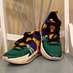 Nike Kids Green and Yellow Sneakers